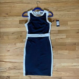Tommy Hilfiger Navy & White Evening Dress